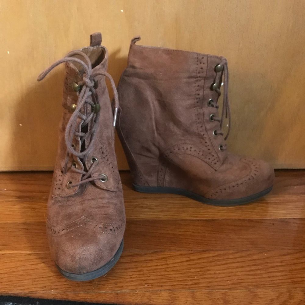 Brown booties